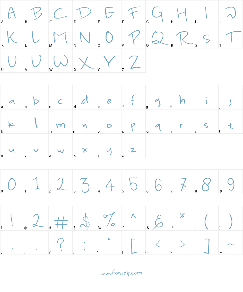 One Day in Malangbong Font Character